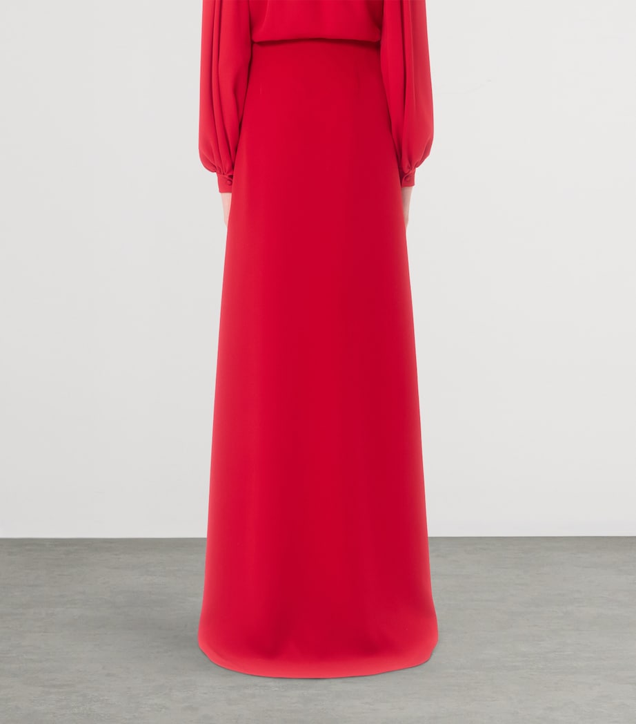 Valentino Womens Silk Maxi Skirt Image 5