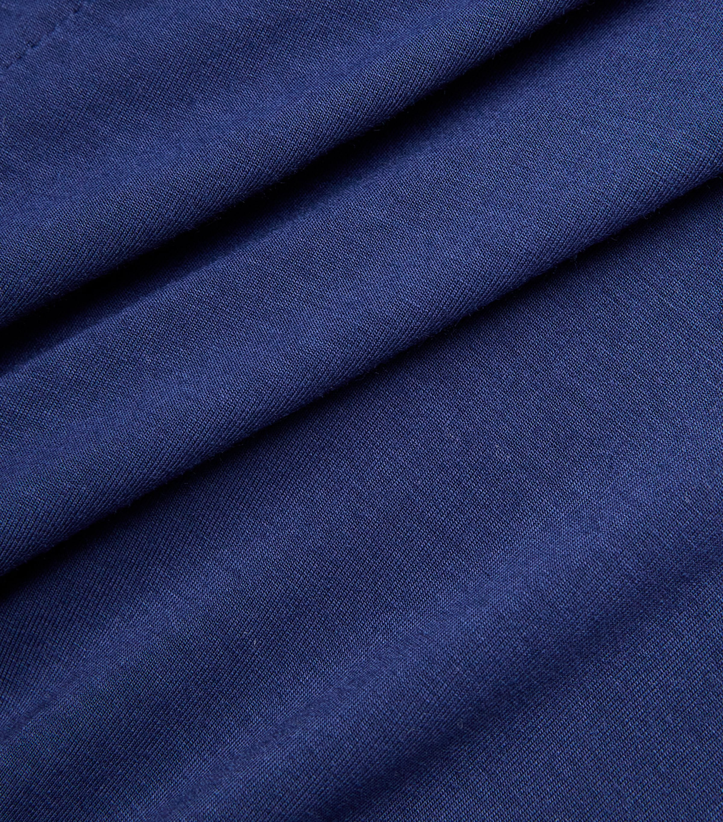 Modal-Blend Gisele Short Robe NAVY/IVORY Image 5