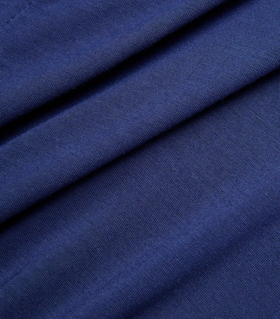 Modal-Blend Gisele Short Robe NAVY/IVORY Image 5