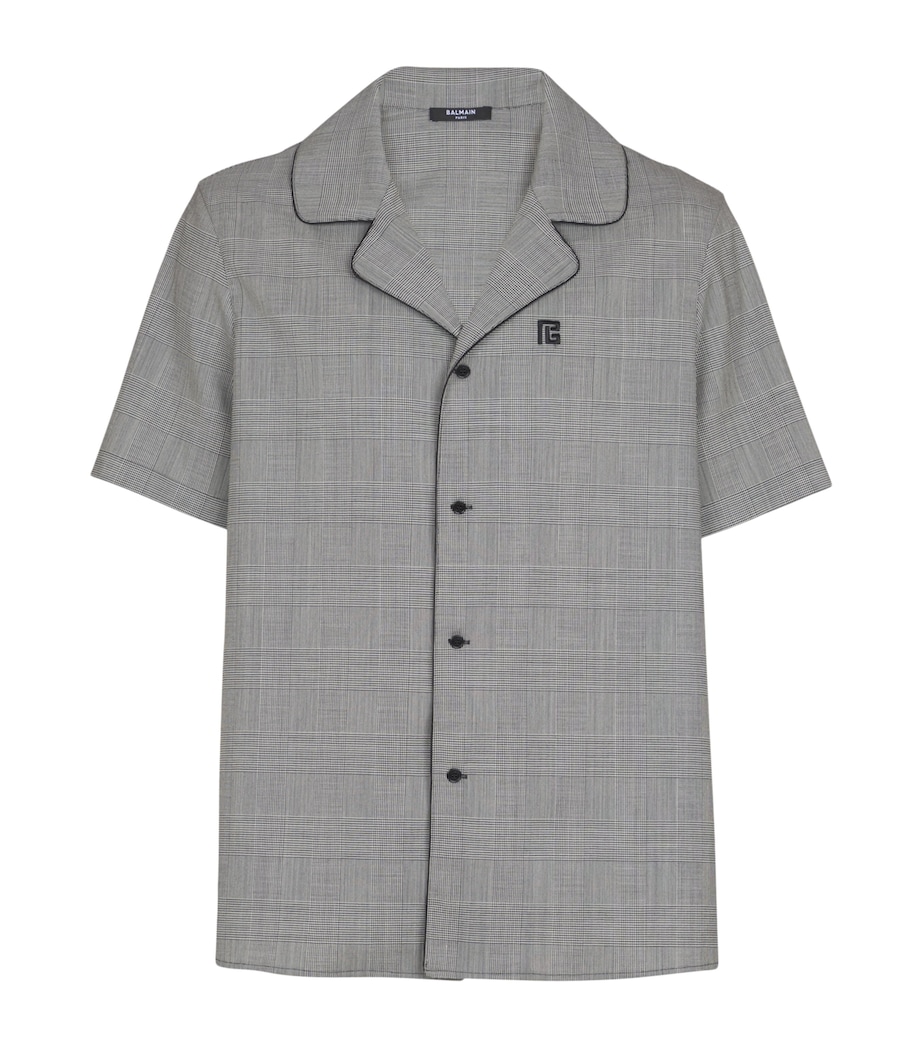 Virgin Wool Check Shirt EAB NOIR/BLANC Image 1