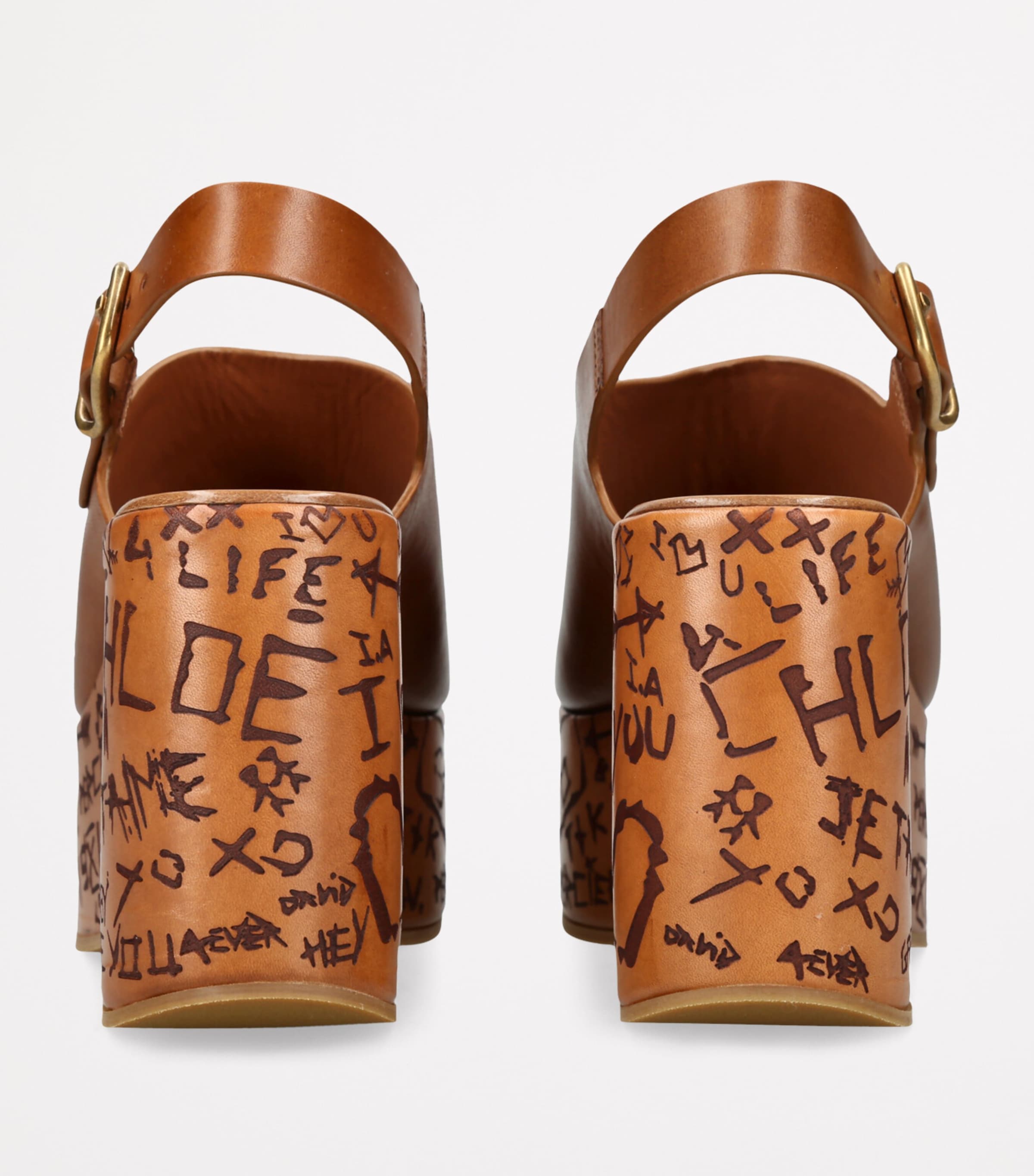 Maxime Wedge Sandals 135 TAN Image 4