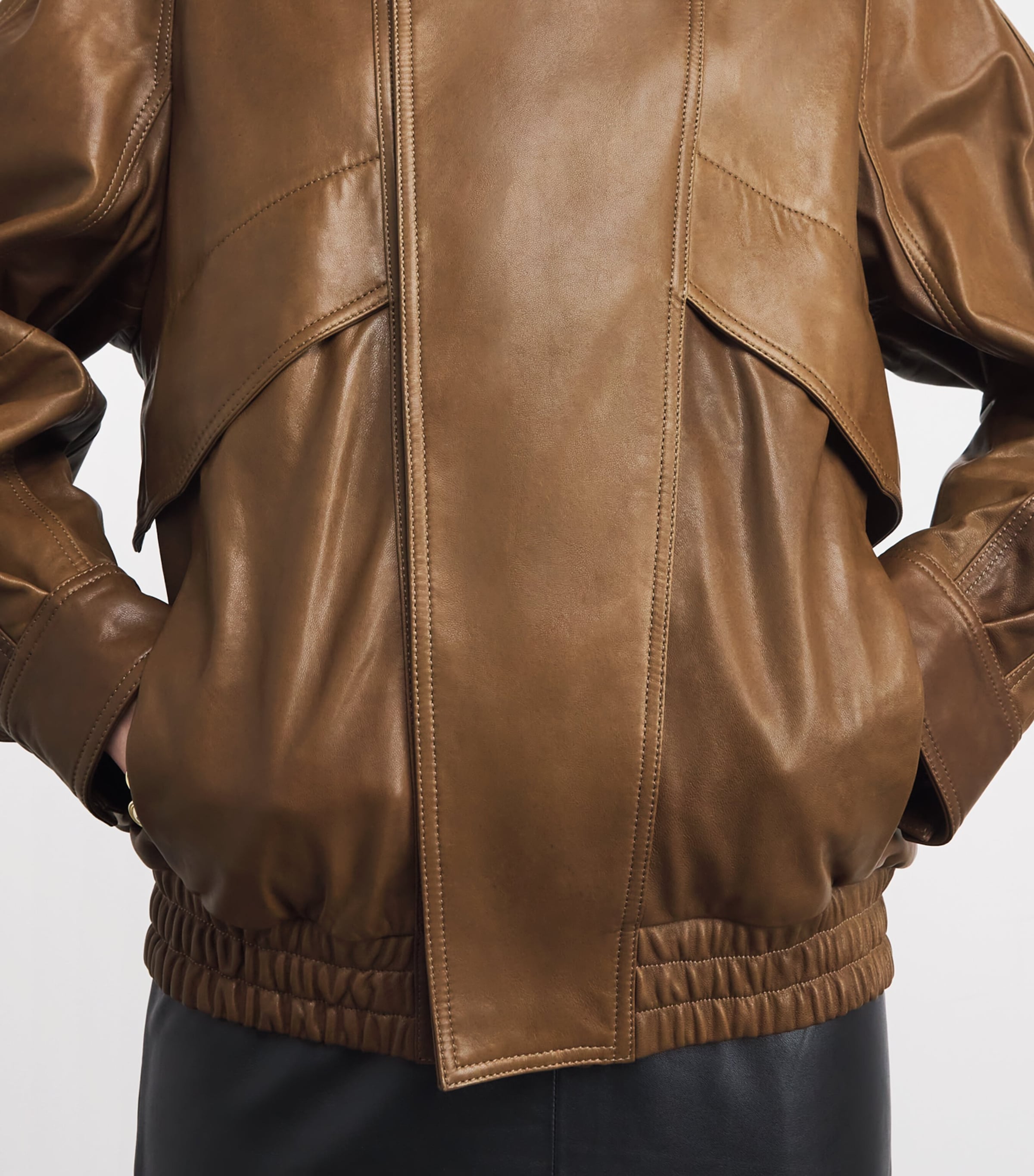 Ariste Leather Jacket LICHEN Image 6