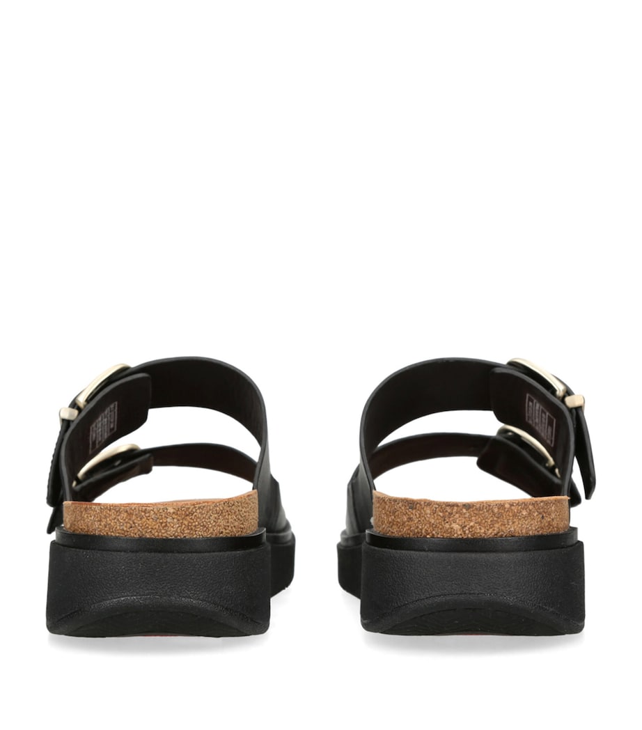 FitFlop Leather Gen-Ff Slides Black Image 2
