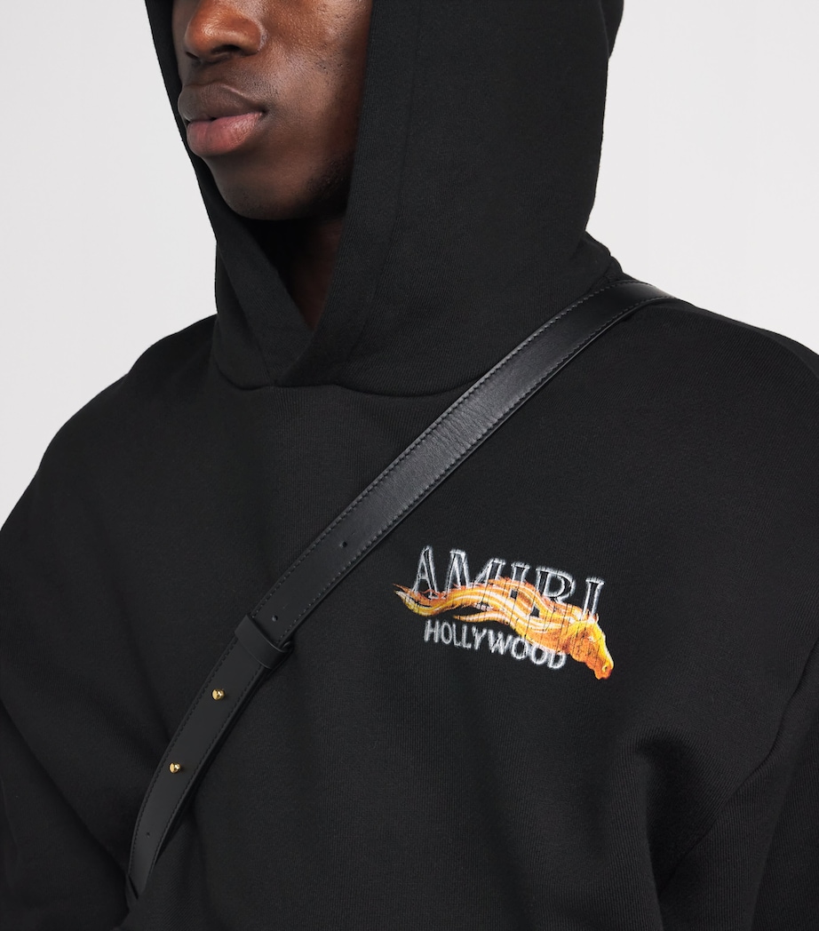 Cotton Hollywood Horse Hoodie BLACK Image 6