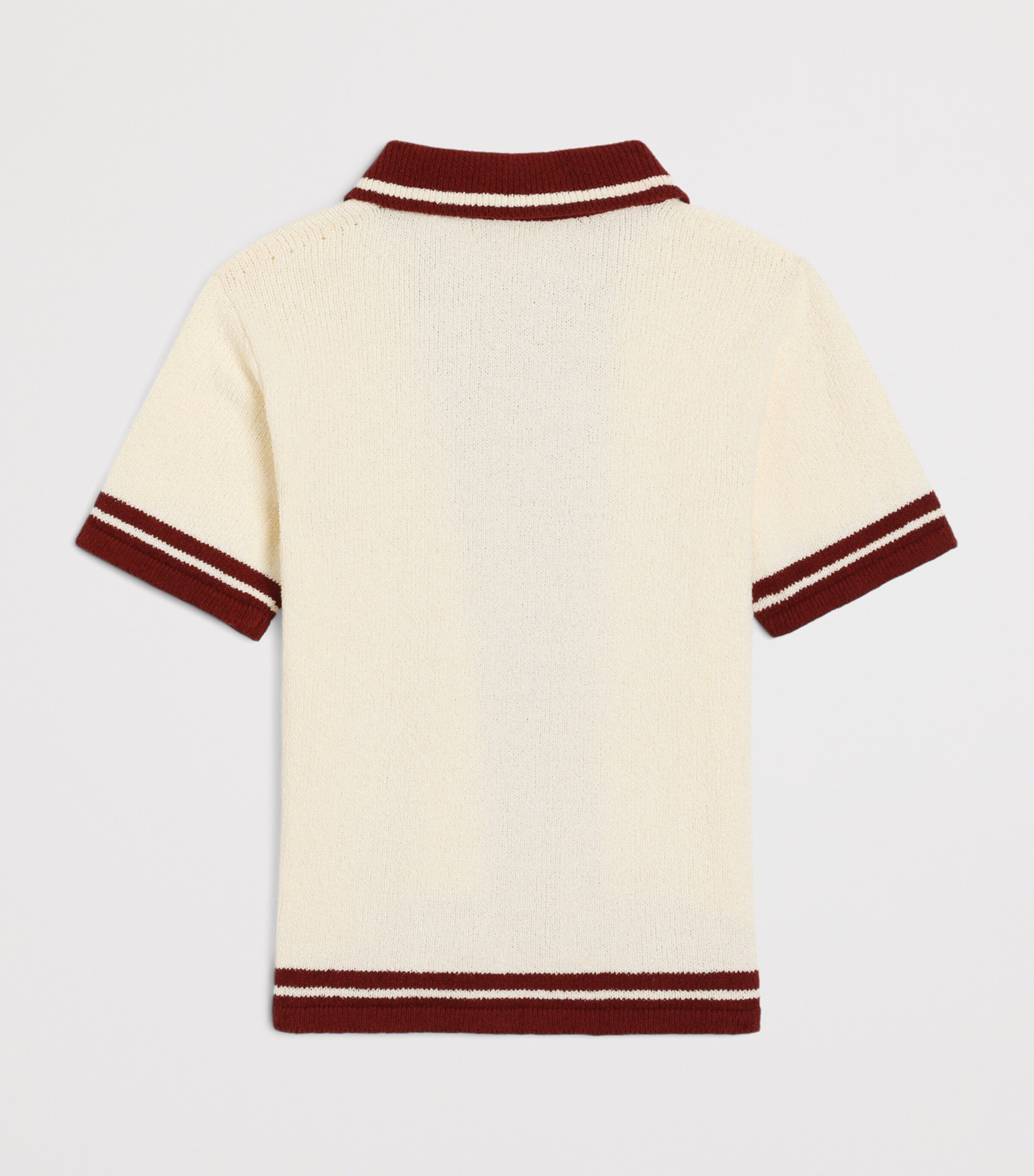 Dolce&Gabbana Kids Intarsia Polo Shirt (8-14 Years) Beige Image 2