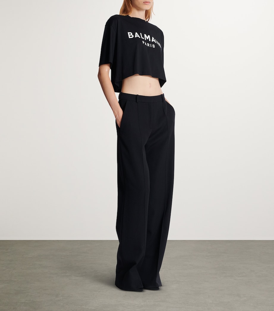 Cropped Logo T-Shirt EAB NOIR/BLANC Image 7