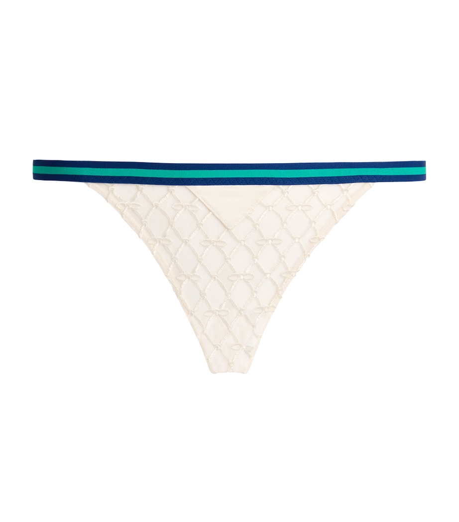 Mesh Serena Thong 0300 IVORY Image 1
