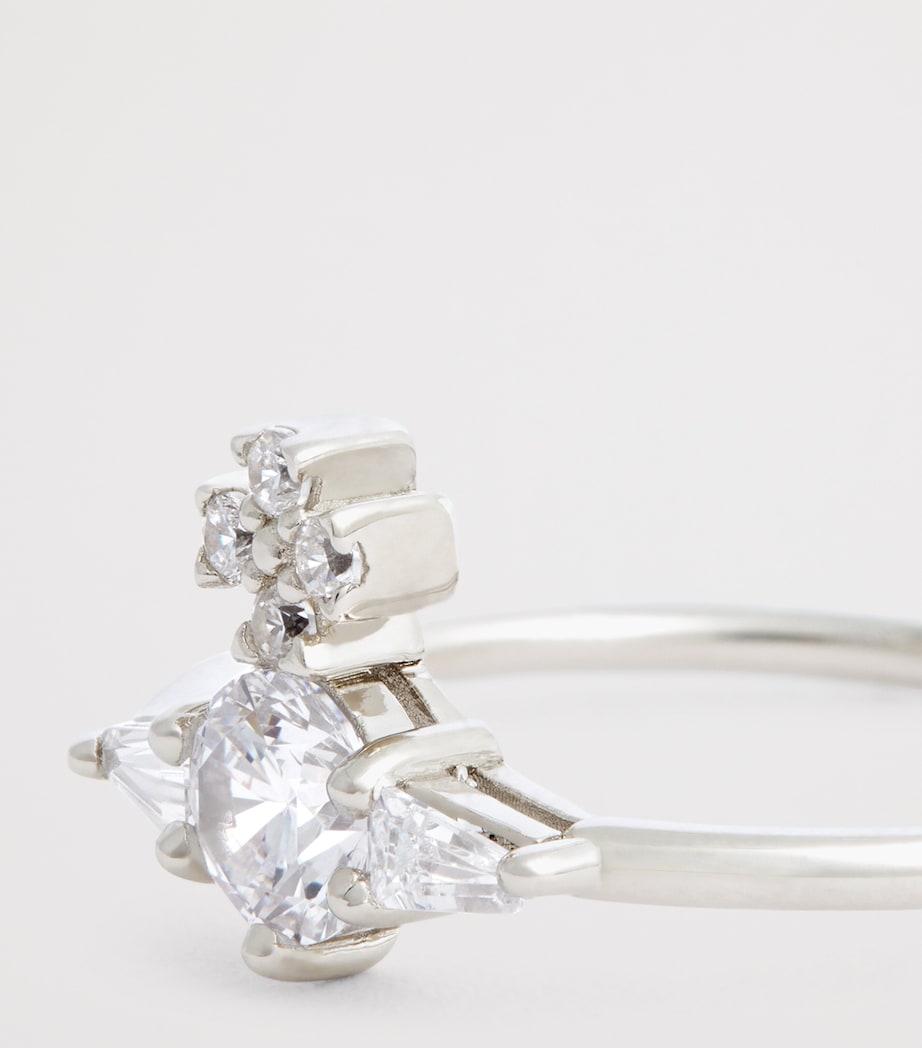 Sterling Silver Ofelia Ring P102 PLTNM/WHT Image 5