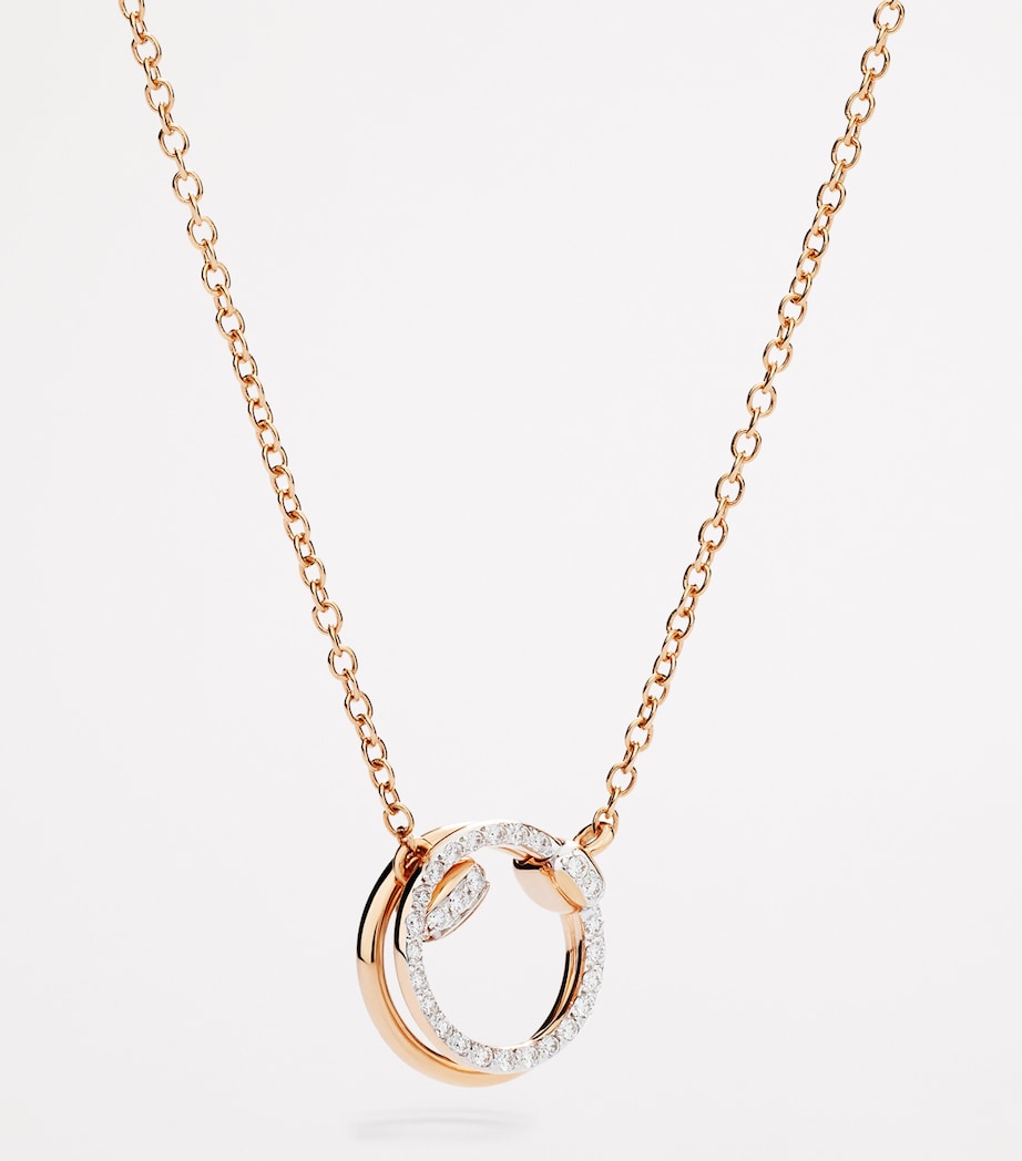 Rose Gold and Diamond Pomellato Together Necklace DB000 Image 3