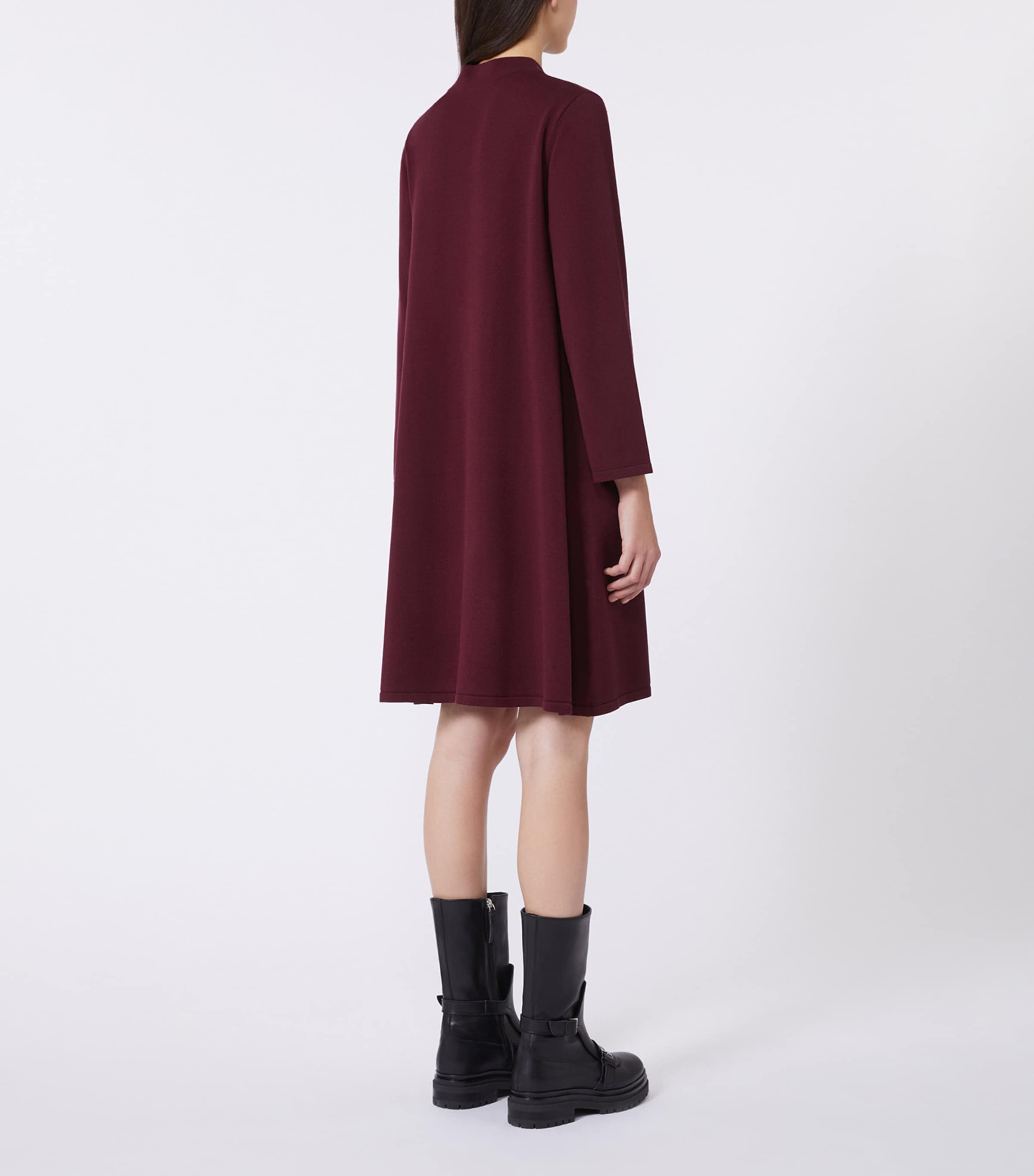 Weekend Max Mara Womens Knitted Mini Dress Bordeaux Image 4