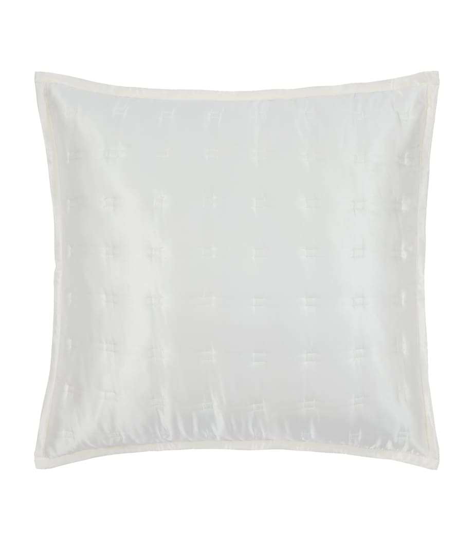 Silk Windsor Square Cushion (65cm x 65cm) IVORY Image 1