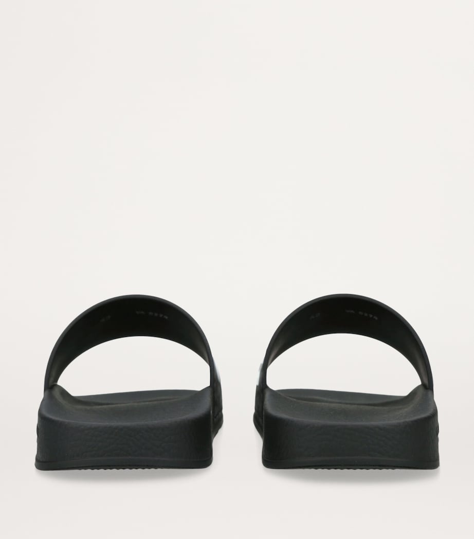 Rubber Monogram Logo Slides BLACK Image 2