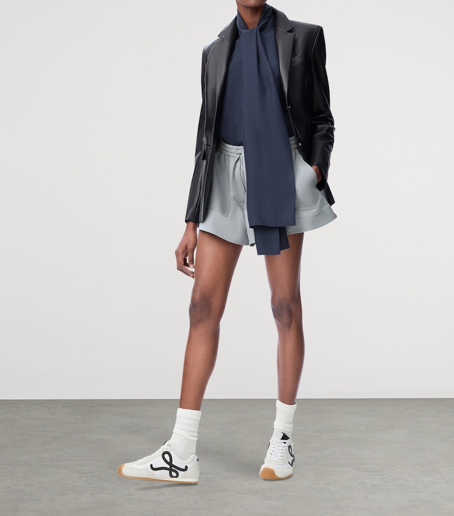 Lambskin Split-Back Blazer BLACK Image 3