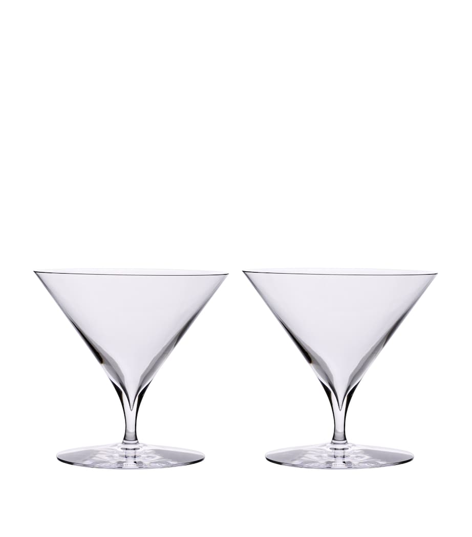 Set of 2 Elegance Martini Glasses CLEAR Image 1