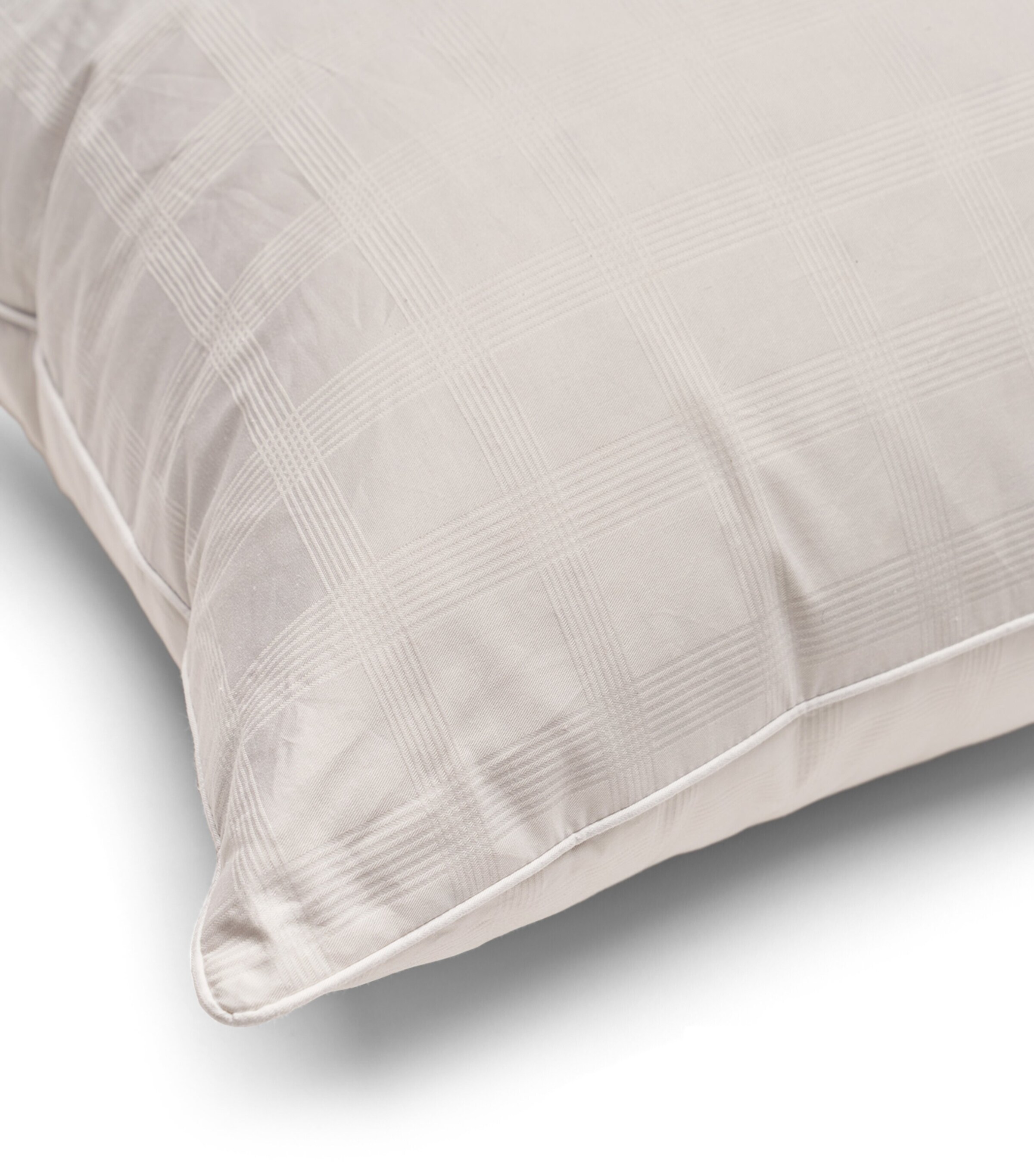 Cotton Down-Filled Pillow (90cm x 50cm) WHITE Image 6