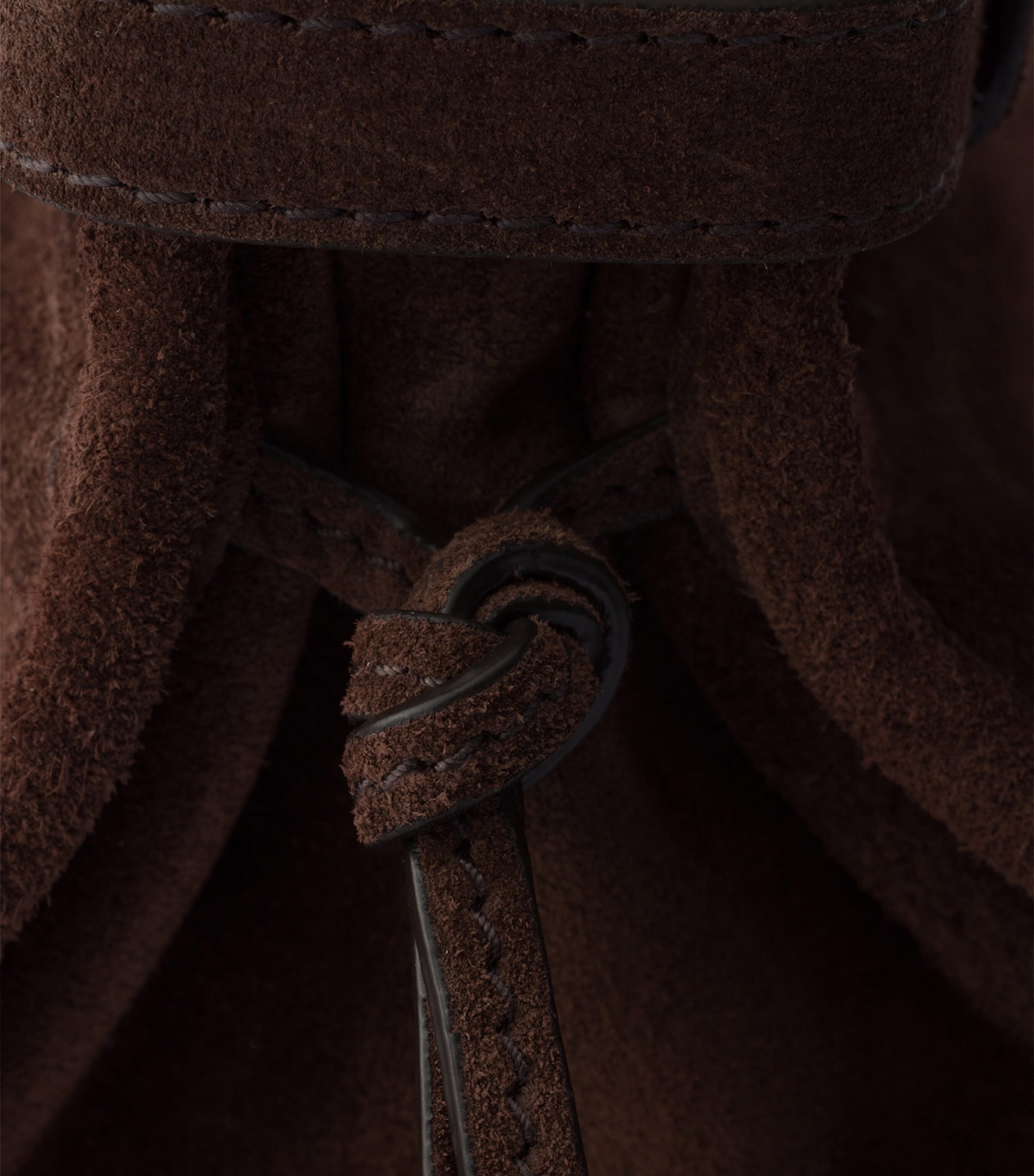 Prada Mini Suede Bonnie Top-Handle Bag Brown Image 5
