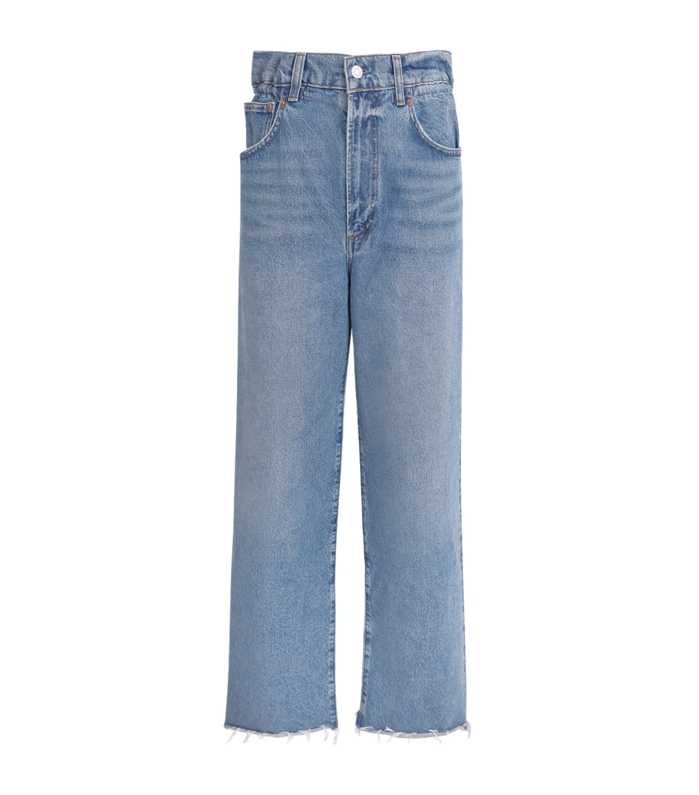 AGOLDE Womens Lyonne Wide-Leg Jeans Outbreak Image 1