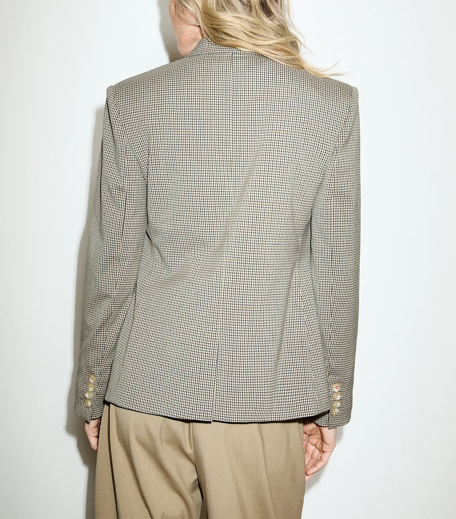 MAX&Co. Womens Double-Breasted Blazer Beige Image 3