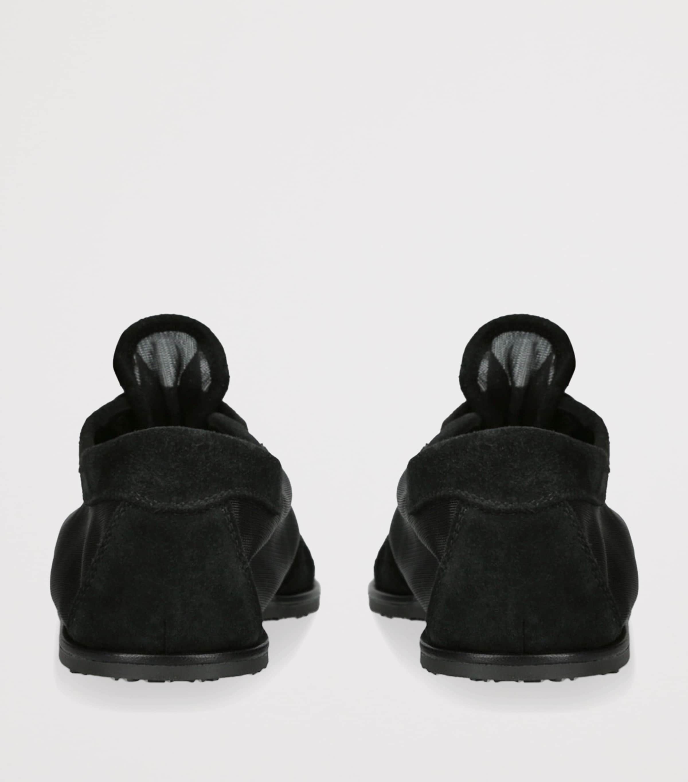 Mesh Lace-Up Sneakers BLACK Image 2