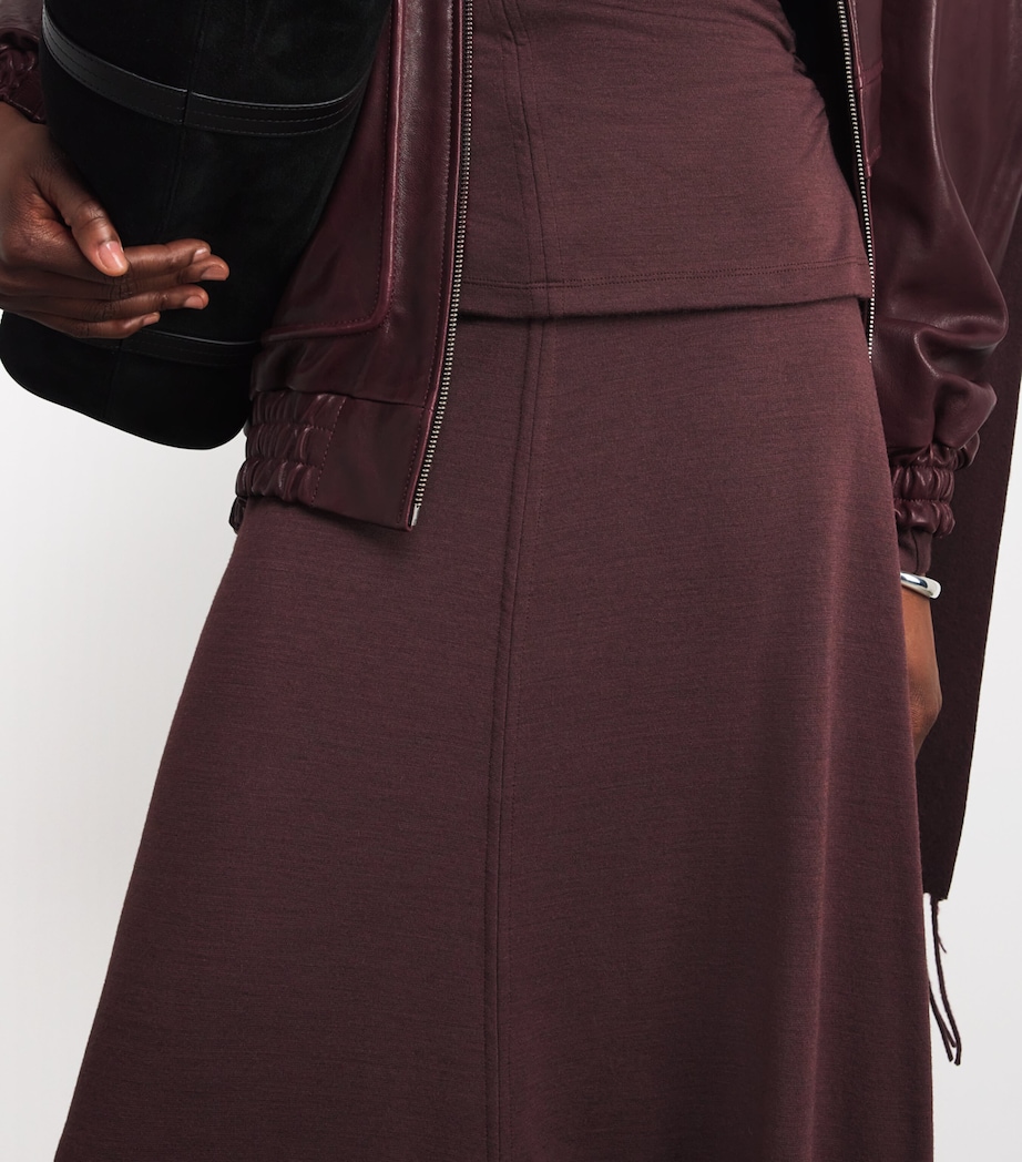 Jersey Midi Skirt MARASCHINO Image 6