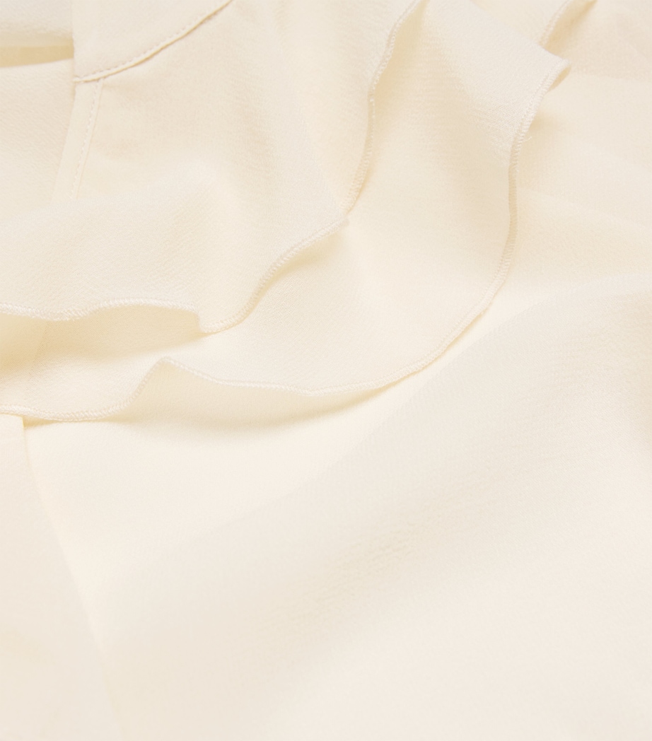 Silk Gemelli Blouse OYSTER WHITE Image 5