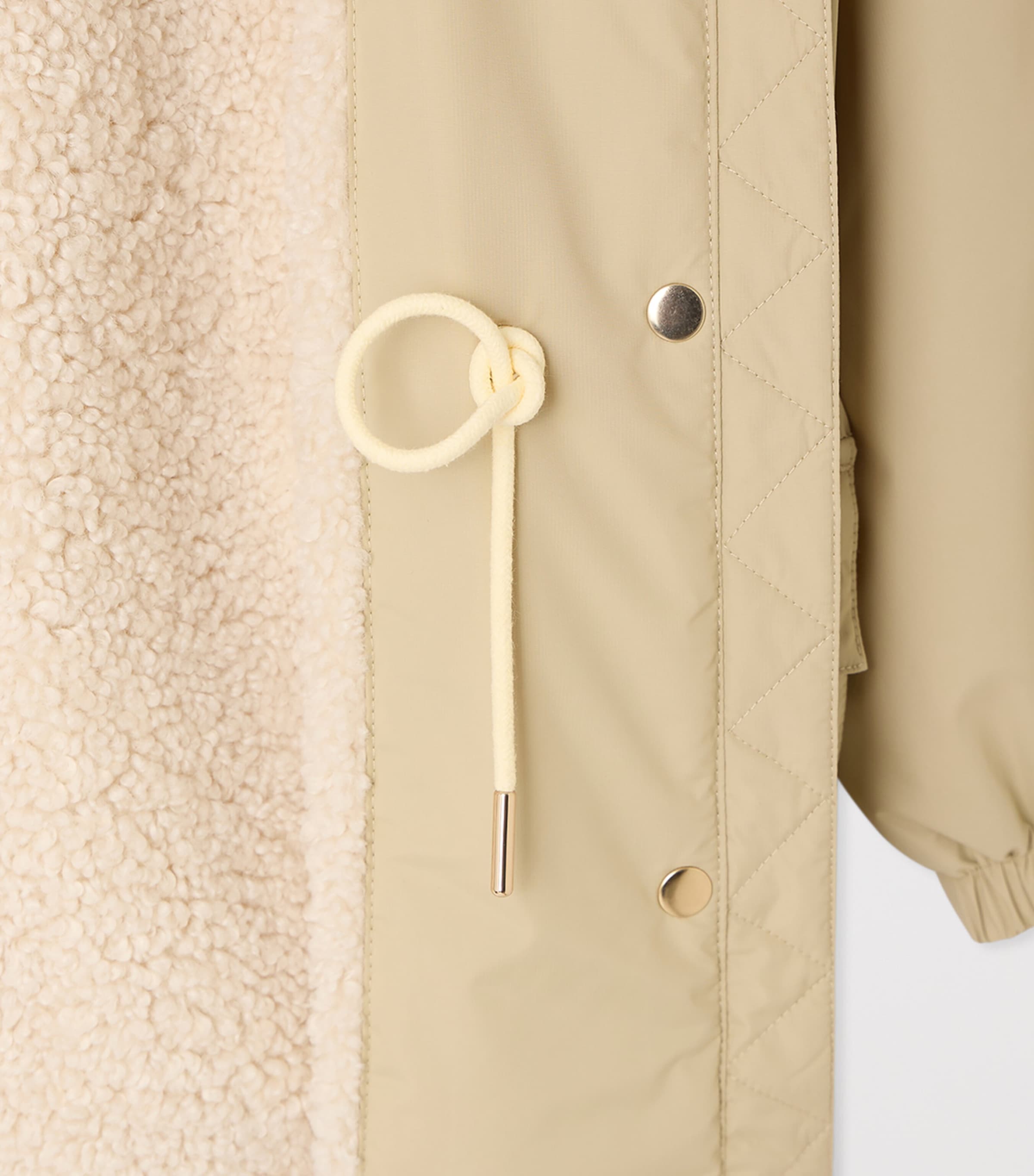 Bonpoint Hooded Monica Parka (4-8 Years) Craie Image 4