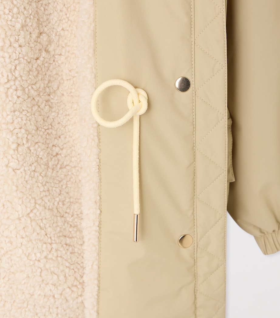 Bonpoint Hooded Monica Parka (4-8 Years) Craie Image 4