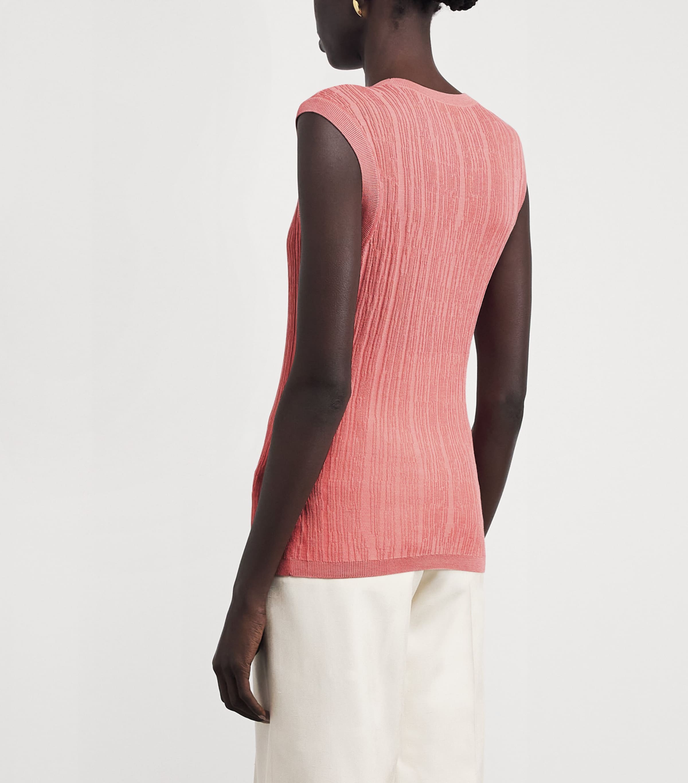 Silk-Cotton Calife Tank Top BLUSH Image 4