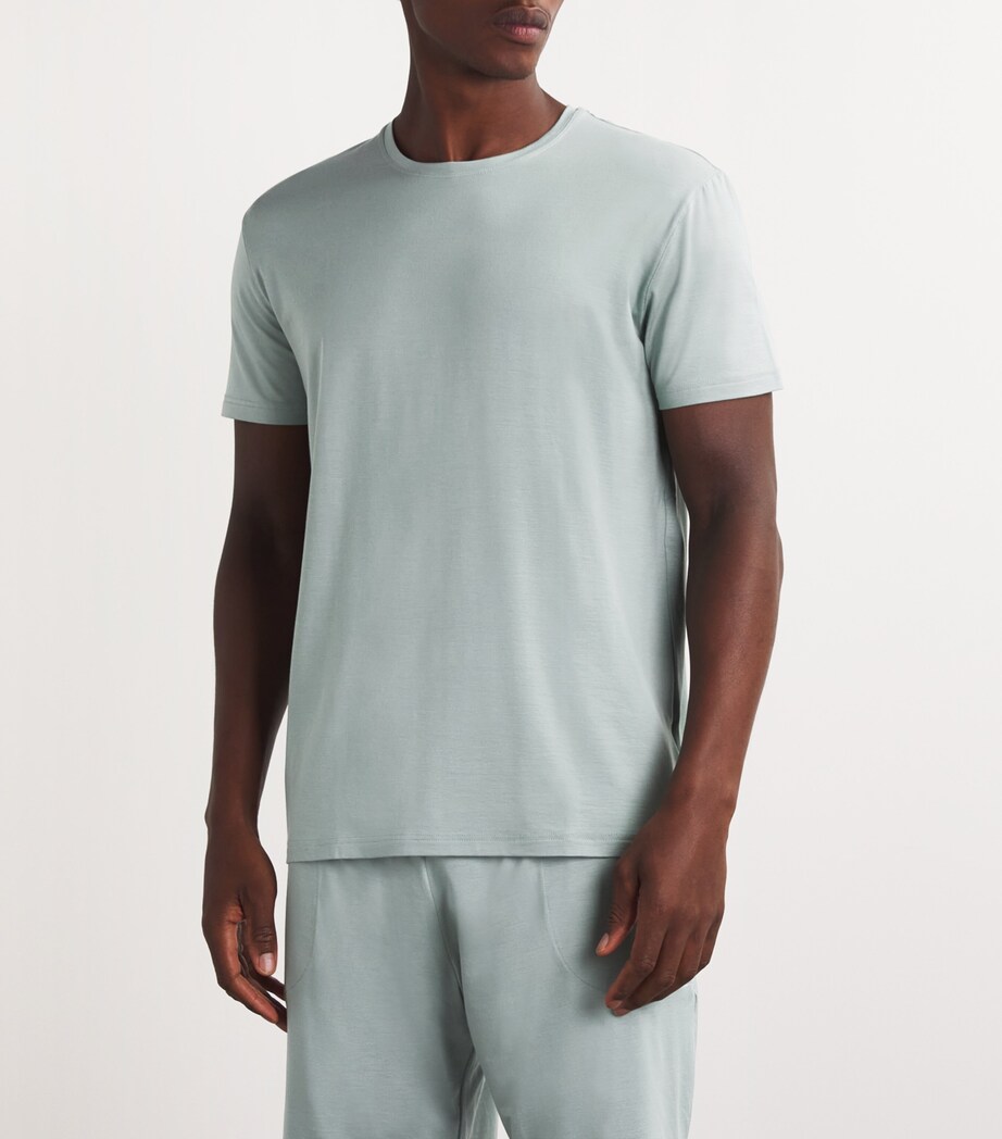 Derek Rose Mens Basel T-Shirt Green Image 3