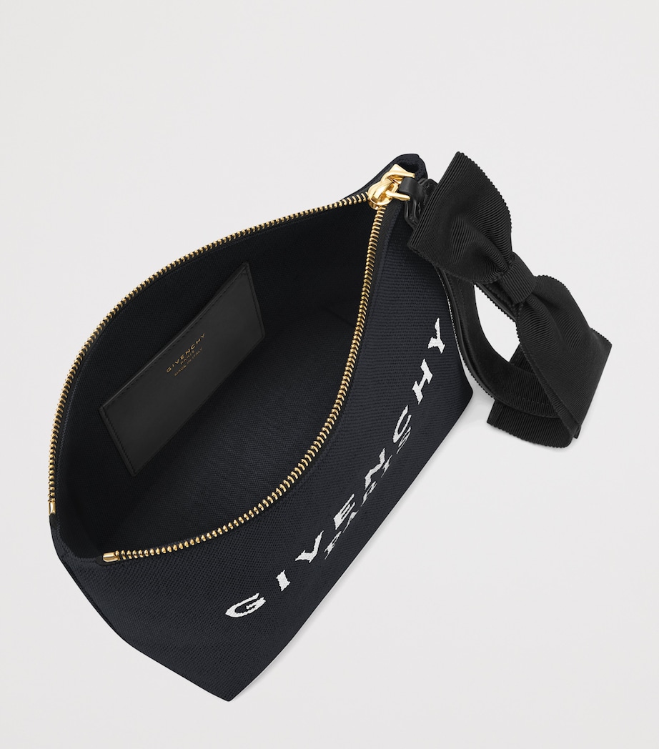 Cotton-Blend Logo Pouch BLACK Image 3