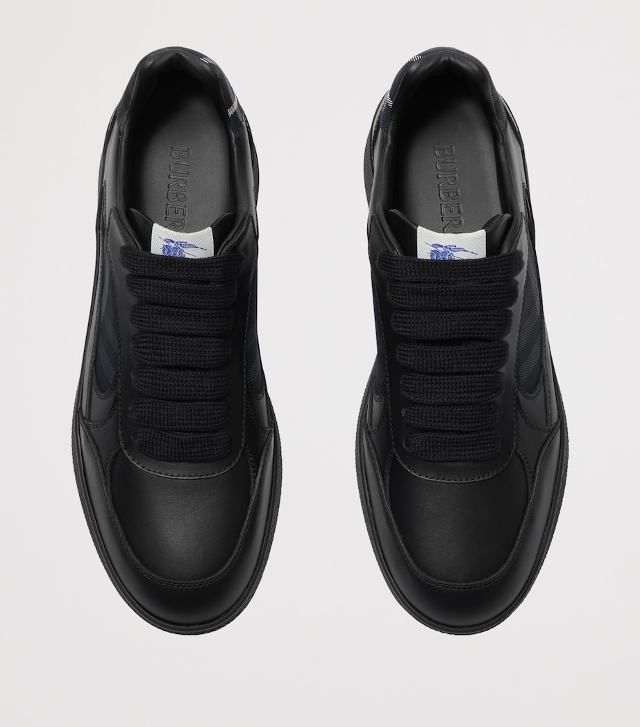 Leather Check Terrace Sneakers BLACK/STORM BLUE CHE Image 2