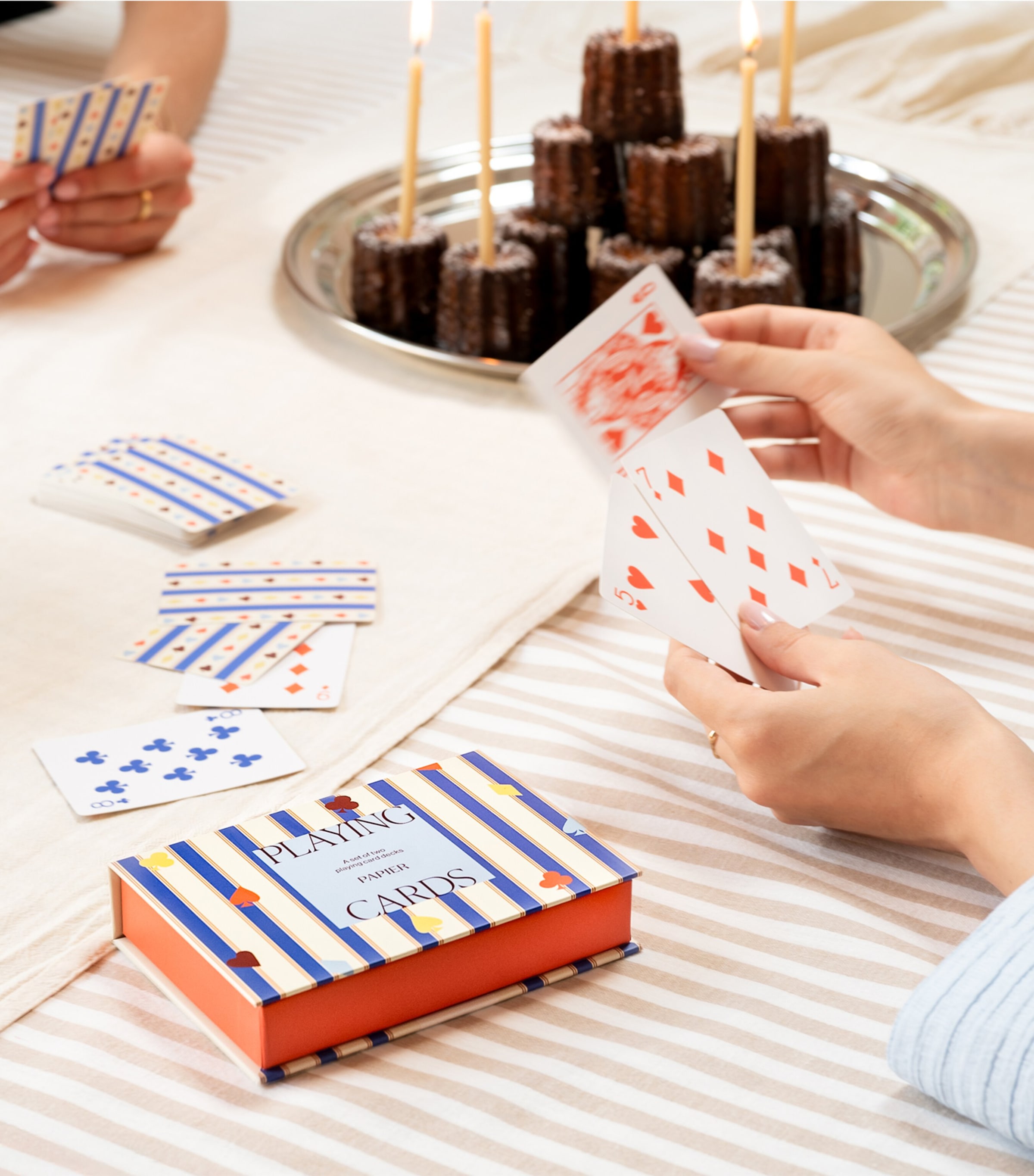 Suits & Stripes Playing Cards (Set of 2) BLUE Image 5