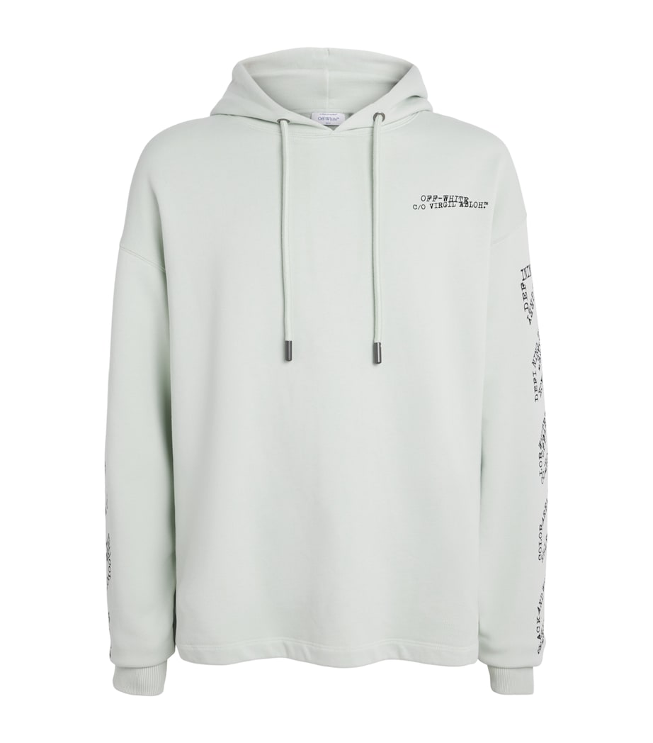 Off-White Mens Arrows Diagonal Hoodie Mint Image 1
