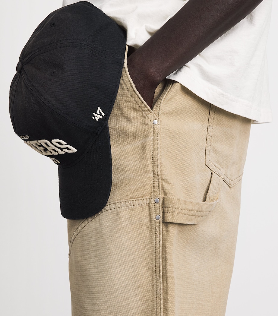 Represent Mens Carpenter Chino Shorts Beige Image 3