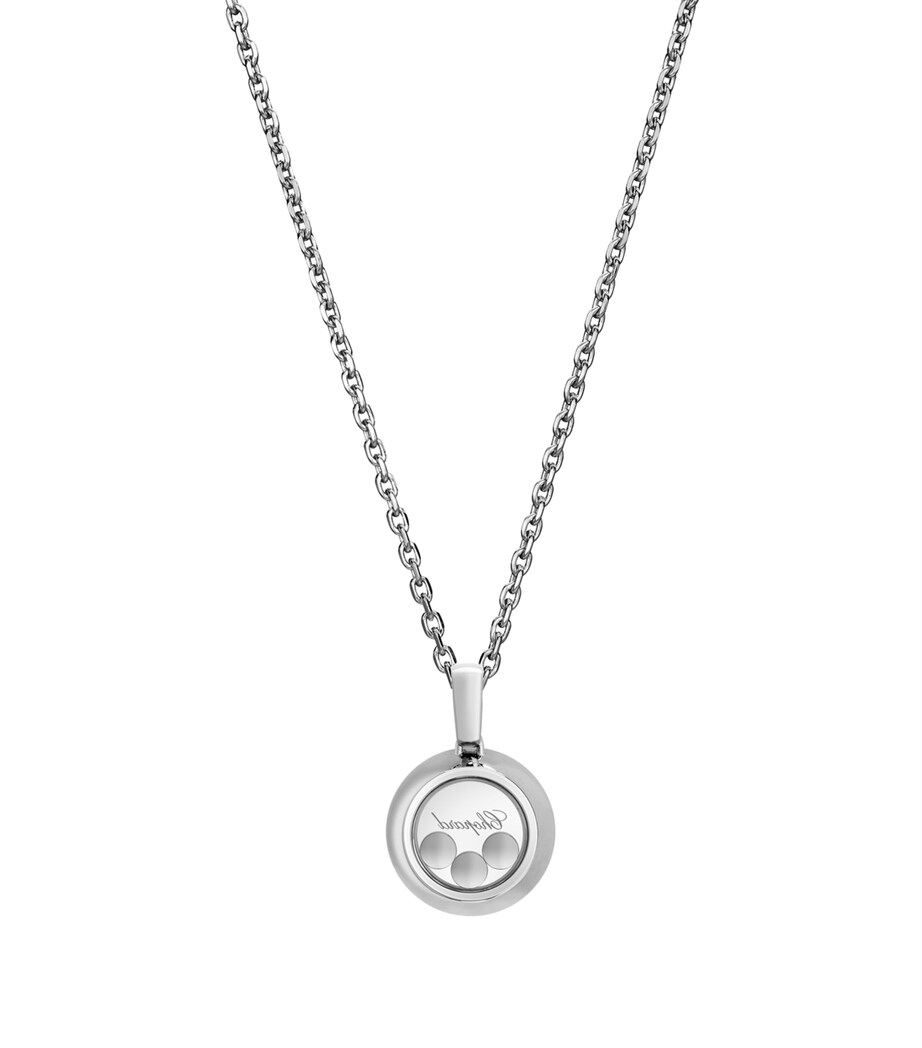 Chopard White Gold and Diamond Happy Diamonds Icons Pendant White Gold Image 3