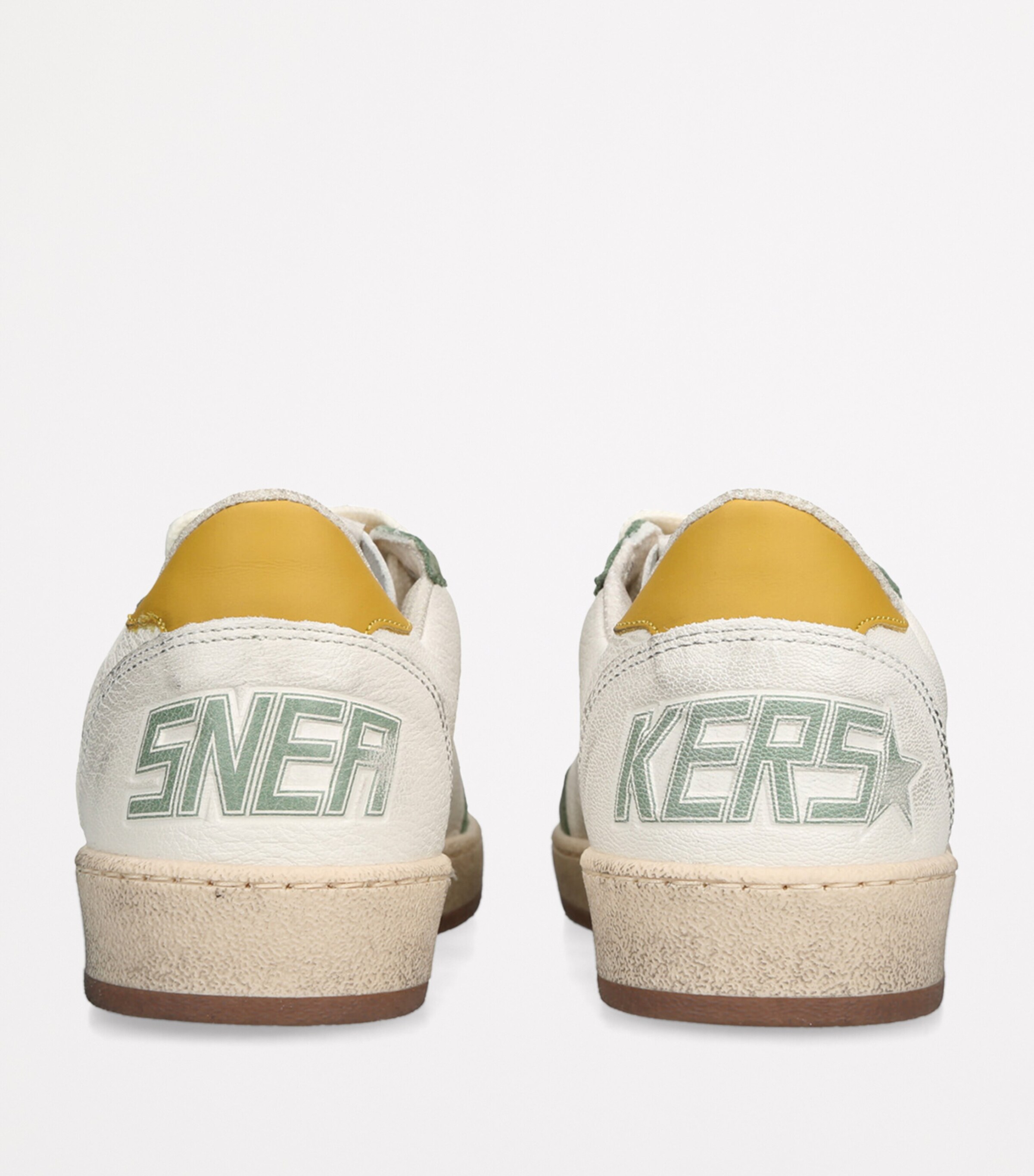 Golden Goose Green Leather Ballstar Sneakers Harrods TZ