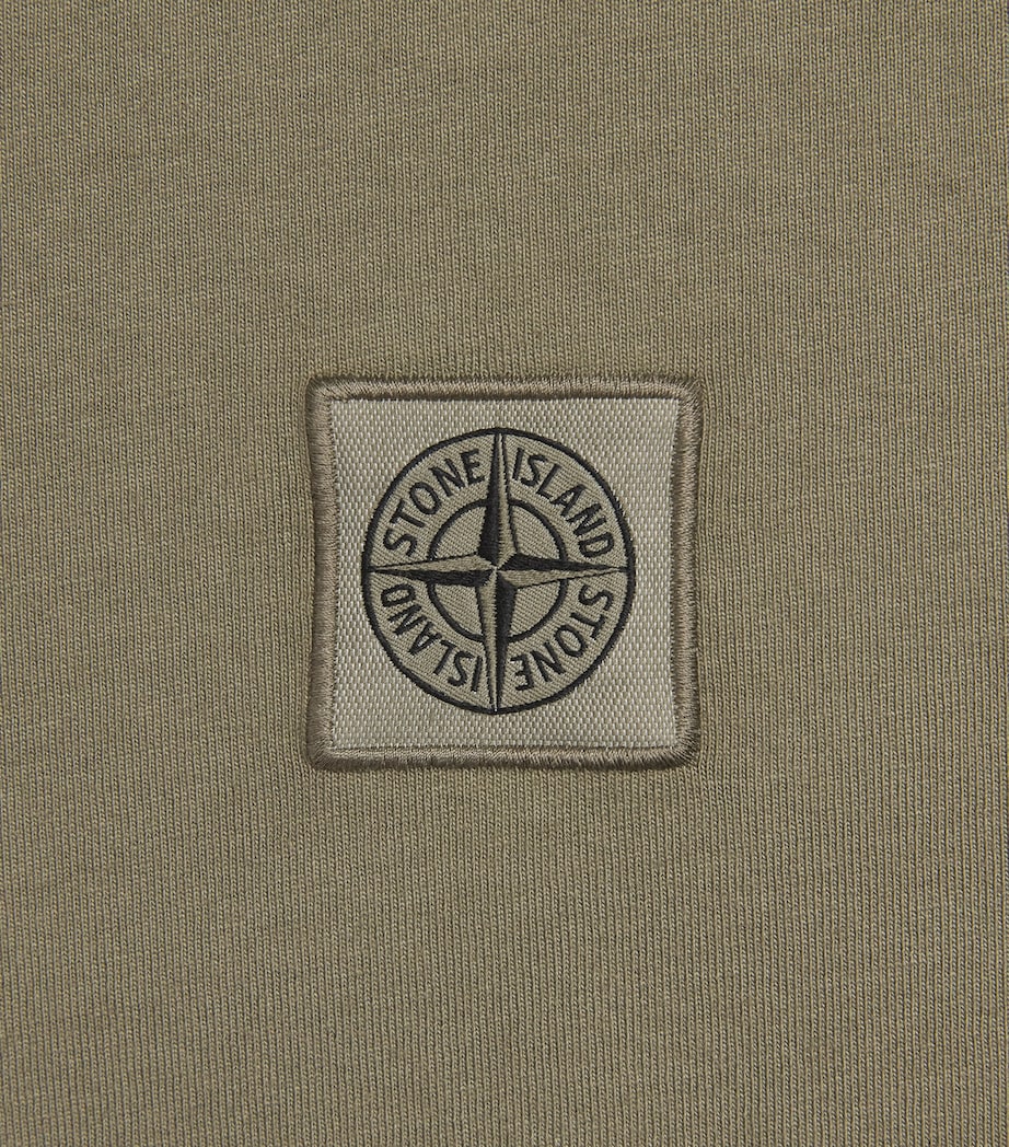 Stone Island Mens Organic Cotton Logo T-Shirt Image 6
