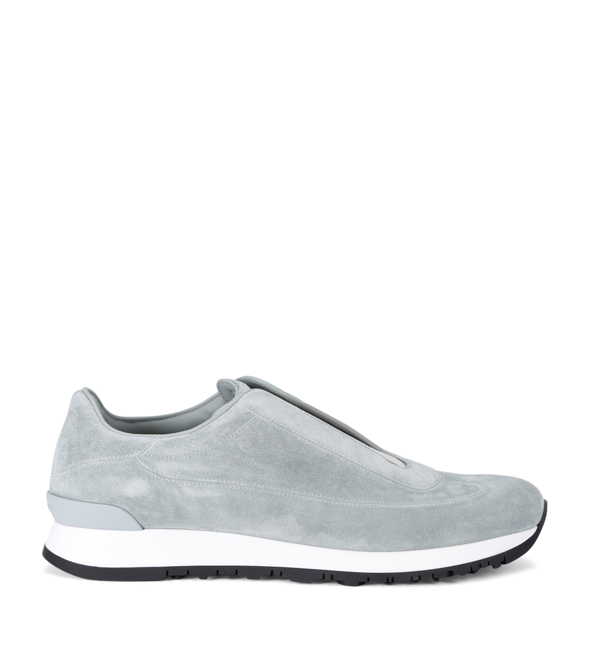 John Lobb Suede Lift Slip-On Sneakers Pale Blue Image 1