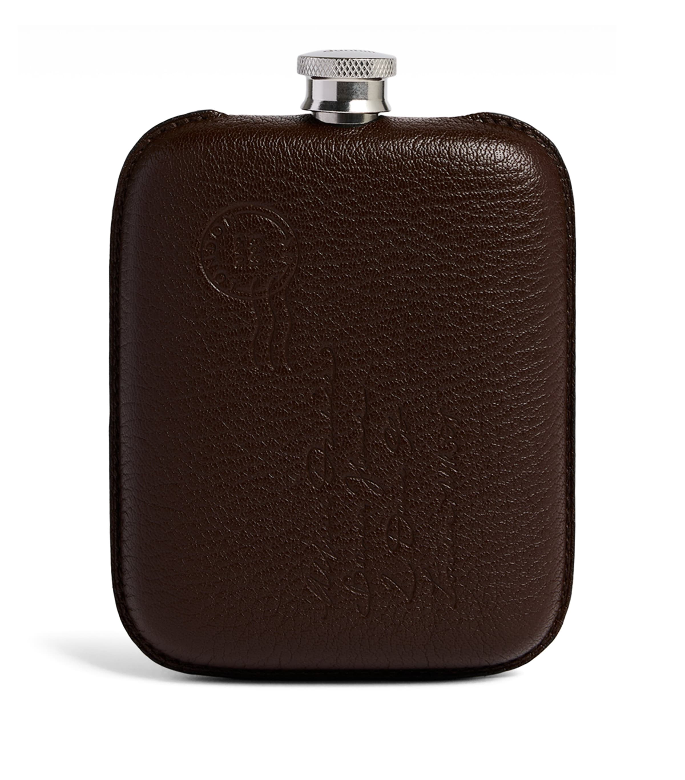 Dunhill Leather-Wrapped Flask Image 1