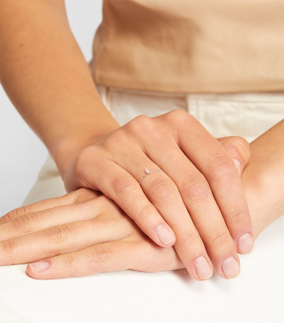 White Gold and Diamond Ring WHITE GOLD Image 4