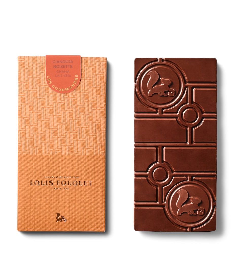 Louis Fouquet Hazelnut Gianduja Chocolate Bar (120g) Brown Image 1