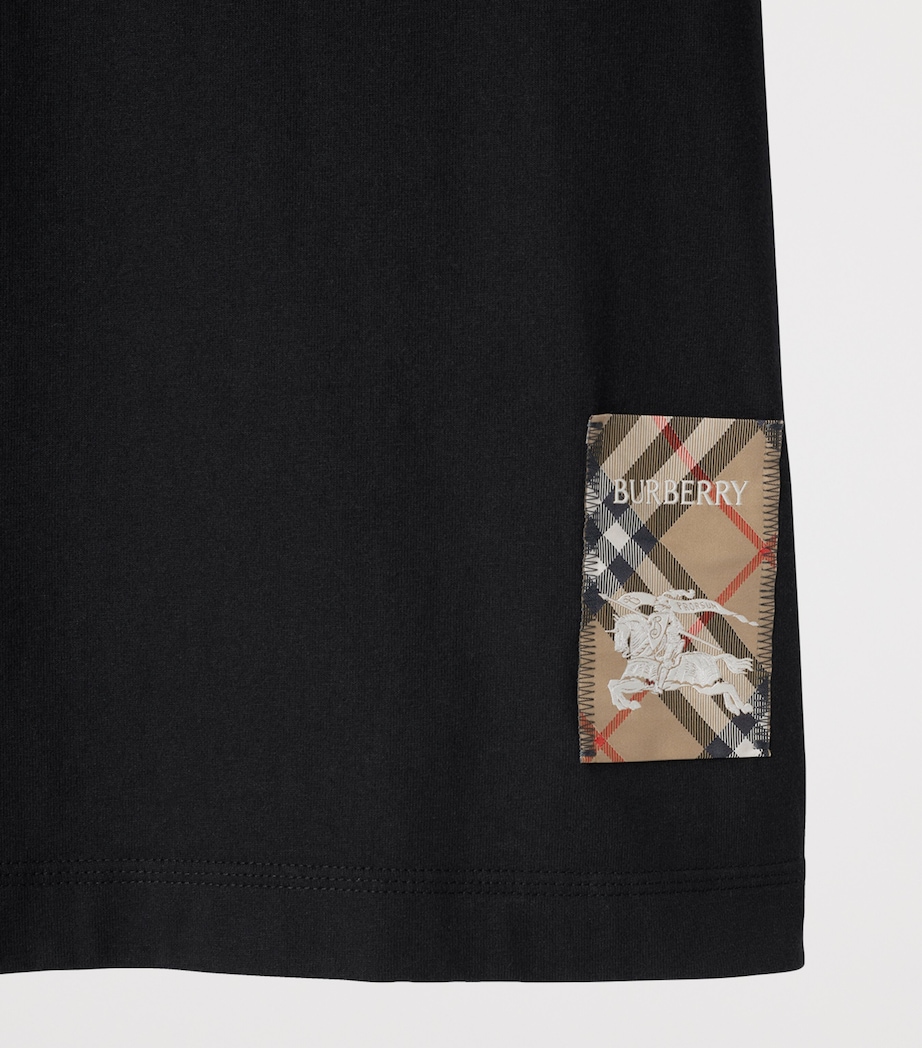 Check Label T-Shirt BLACK Image 5