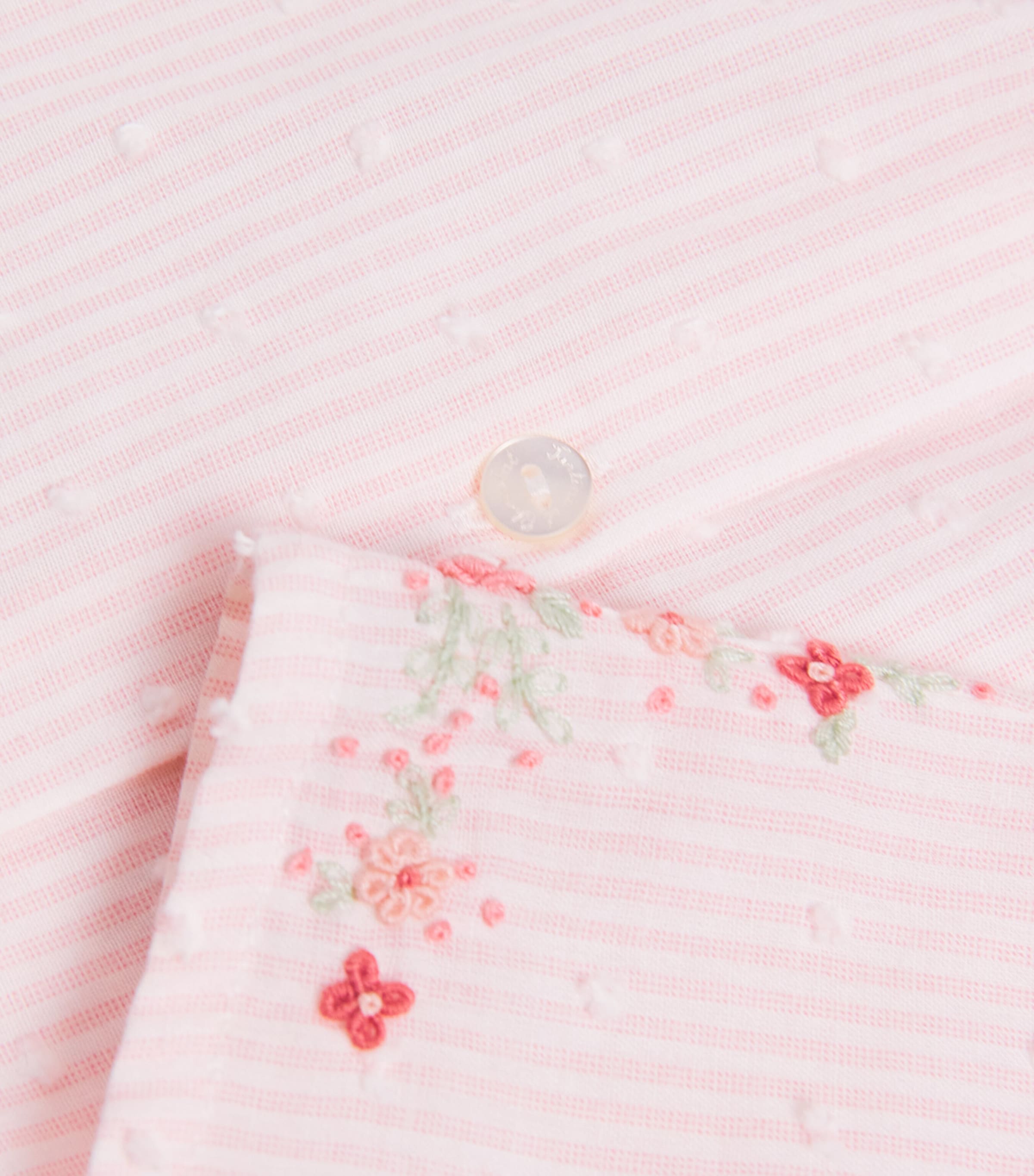 Tartine et Chocolat Cotton Top and Bloomers Set (Newborn-2 Years) Rose Pï¿½le Image 4