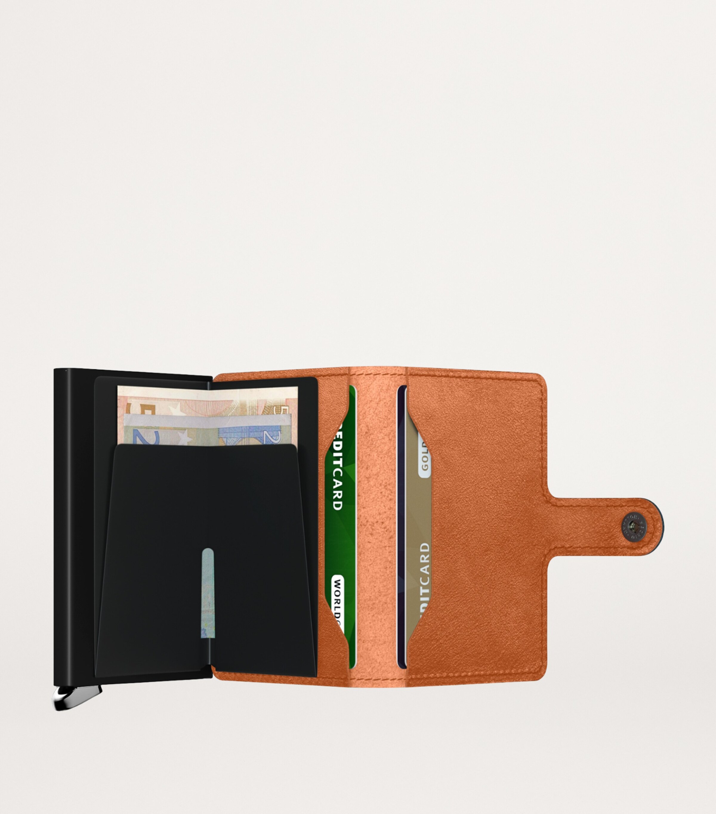 Leather Basco Miniwallet COGNAC Image 3