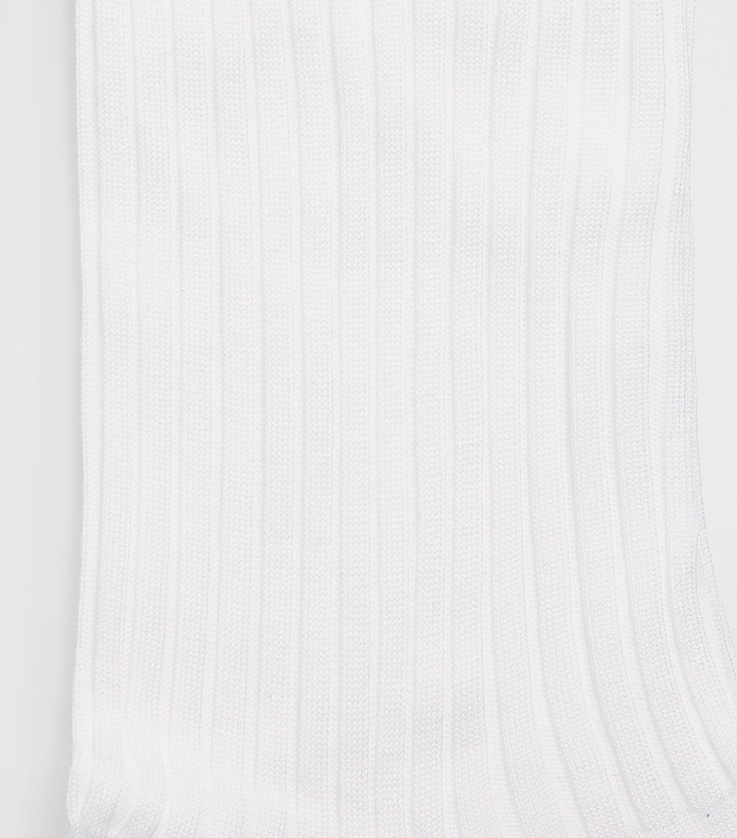 Pantherella Mens Ribbed Danvers Socks White Image 2