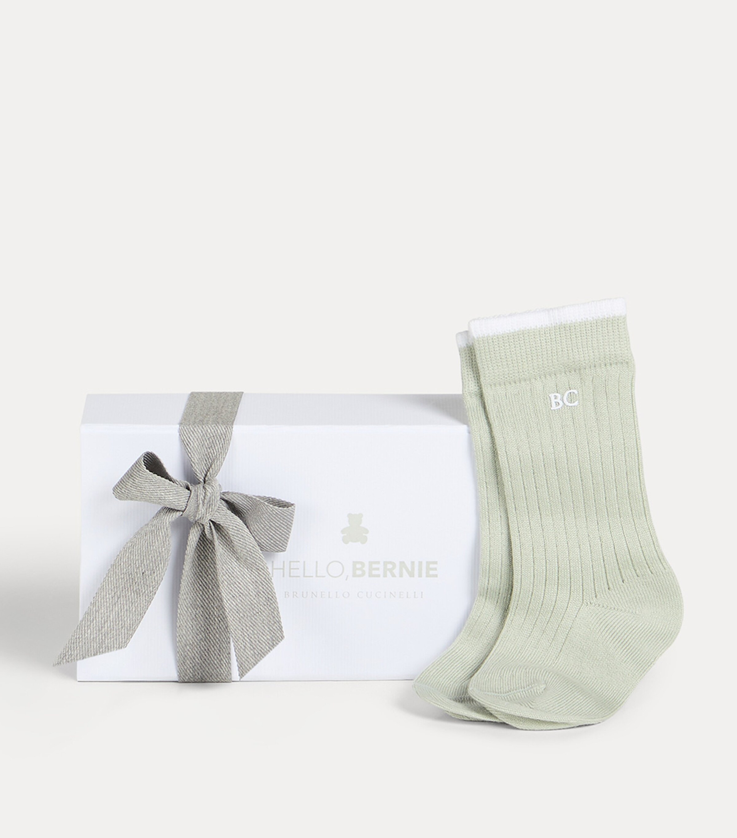 Brunello Cucinelli Kids Cotton Rib Knit Socks (6-36 Months) Image 2