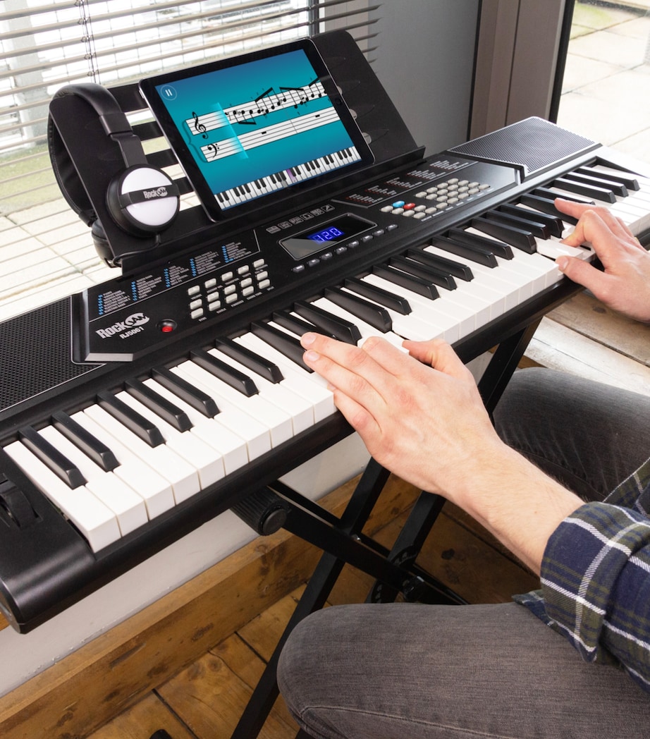 61-Key Keyboard Piano with Stand, Stool & Headphones MULTI Image 6