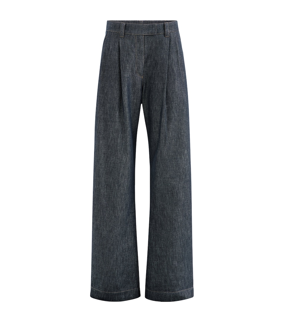 Brunello Cucinelli Womens Sparkling Denim Trousers Image 1
