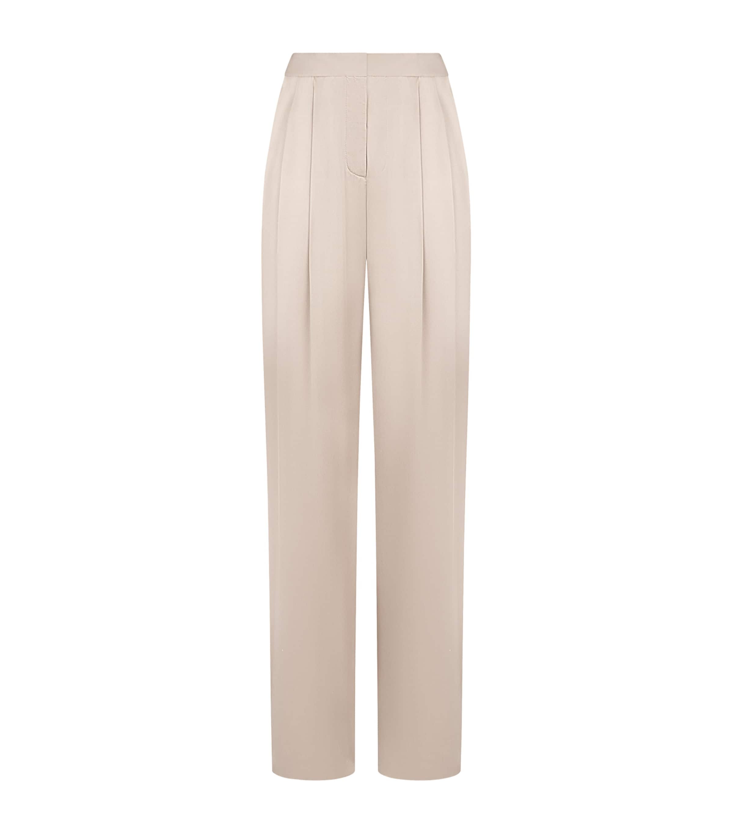 TOM FORD Womens Silk Tailored Trousers Jbq Image 1
