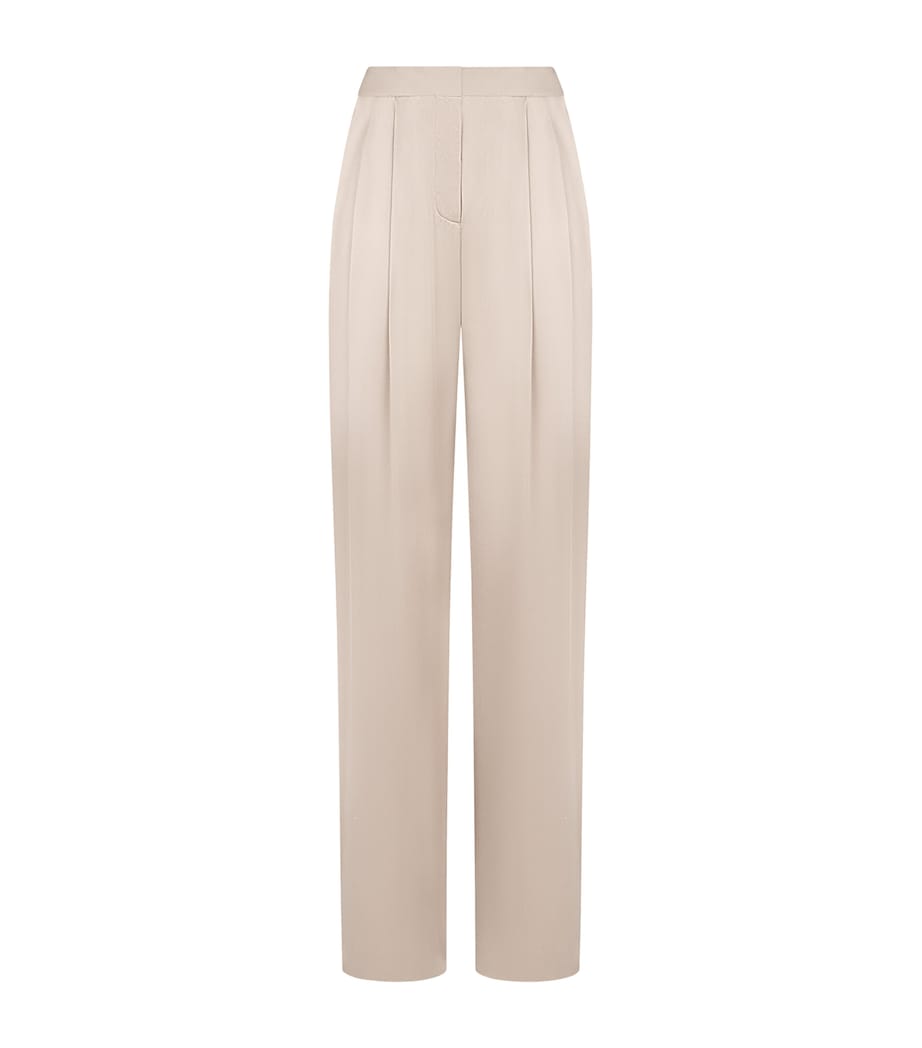 TOM FORD Womens Silk Tailored Trousers Jbq Image 1